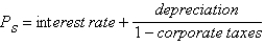 <strong>We can write the stock price as:</strong> A)   . B)   C)   . D)   . E)   . <div style=padding-top: 35px> 