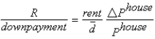 <strong>The arbitrage condition for residential investment is:</strong> A)   . B)   . C)   . D)   . E)   . <div style=padding-top: 35px> 