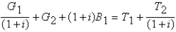 <strong>The government's intertemporal budget constraint is a simple two-period case in which:</strong> A) . B) . C) . D) . E) .