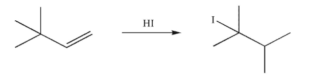 Draw a mechanism to account for the formation of the product shown here.