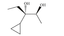 Propose three different syntheses of the specific enantiomer of the diol shown here.Each synthesis must involve a different starting material.