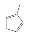 Draw the product of 1,4 addition of Cl<sub>2</sub> to the molecule shown here.
