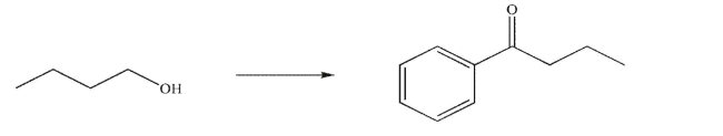 Devise a multistep synthesis of the target molecule from the starting material shown.Show the reagents needed for each step and the product of each step.Do not show any mechanisms.