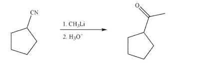 Draw a mechanism for the transformation shown here.Include all necessary lone pairs of electrons, curved arrows, and nonzero formal charges.
