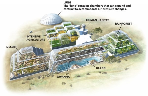 Infographic 8.5. Refer to Infographic 8.5. Describe ways that scientists attempted to design Biosphere 2 to minimize the effects of limiting factors and help keep organisms within their zone of optimum range.