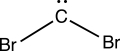 <strong>Consider the interesting structure below,called a dibromocarbene.The carbon of the dibromocarbene has one lone electron pair and two separate covalent bonds to individual bromine atoms.What is the formal charge on the carbon atom of the dibromocarbene? </strong> A)+2 B)+1 C)0 D)-1 E)-2