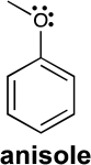 To which carbon atoms in anisole would a positively charged species,called E<sup>+</sup>, bond? Explain your answer using the concept of resonance.HINT: Refer to your response from 16 for further insight.