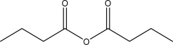 <strong>What is the IUPAC name for the following molecule? </strong> A)Butanoic ester B)Dibutanoic ester C)Butanoic diacid D)Butanoic anhydride E)Dibutanoic anhydride