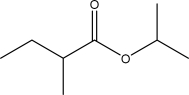 <strong>What is the IUPAC name for the following molecule? </strong> A)Isopropyl 2-methylbutyl acid B)Isopropyl 2-methylbutyl ester C)Isopropyl 2-methylbutyl anhydride D)2-Methylbutyl isopropanate E)Isopropyl 2-methylbutanoate