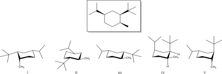 Which is the most stable conformation of the given trisubstituted cyclohexane below?