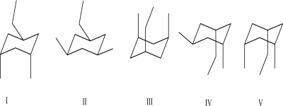 Which of the following chair conformations is lowest in energy?