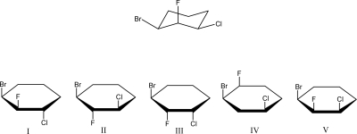 Which Haworth projection corresponds to the following chair conformation?  