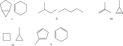 Which set of molecules are not considered constitutional isomers?  