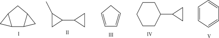 Which of the following molecules has the highest IHD?  