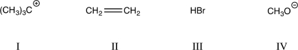 <strong>Which of the following would be expected to contribute the HOMO to a transition-state complex? </strong> A)I only B)I and III C)I and II D)II and III E)II and IV