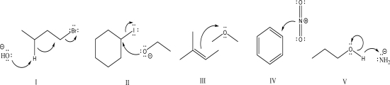 <strong>Which of the following is an acceptable mechanism step? </strong> A)I B)II C)III D)IV E)V