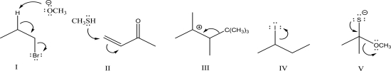 <strong>Which of the following is a nucleophilic addition step? </strong> A)I B)II C)III D)IV E)V