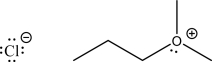 The two following species can react via an S<sub>N</sub>2 mechanism.Fill in the mechanism arrows,and supply the expected products.