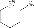 The two following species can react via an S<sub>N</sub>2 mechanism.Fill in the mechanism arrows,and supply the expected products.