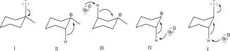 Which of the following steps could be found in an E1 mechanism?