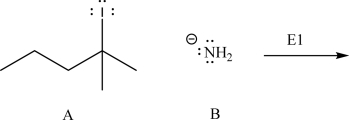 Which is the rate law for the following E1 reaction?  
