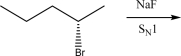 The following alkyl bromide can react with NaF via an S<sub>N</sub>1 mechanism.Draw the mechanism and product(s)of this reaction.Be sure to pay attention to stereochemistry,if applicable.  <div style=padding-top: 35px> 