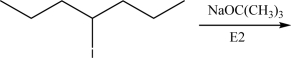 Draw the product(s)of the following E2 reaction.  <div style=padding-top: 35px> 