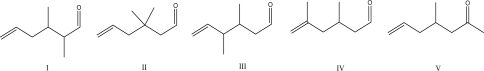 <strong>What is the most likely product of the following reaction?    </strong> A)I B)II C)III D)IV E)V <div style=padding-top: 35px> 