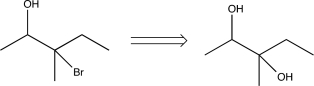 <strong>Which of the following transforms would not be a viable synthesis in the forward direction?</strong> A) B) C) D) E)