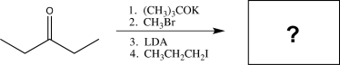 <strong>Determine the final product of the reaction sequence shown below. </strong> A) B) C) D) E)