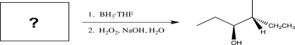 Determine the necessary starting material to complete the step below.