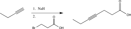 A student proposes the following synthesis.Explain why this reaction would not work as intended.