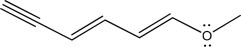 How many electrons are in the following molecule's largest conjugated π system?  