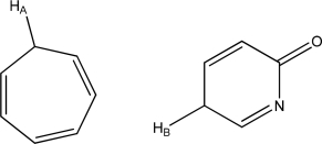 Which is more acidic,H<sub>A</sub> or H<sub>B</sub>? Explain.