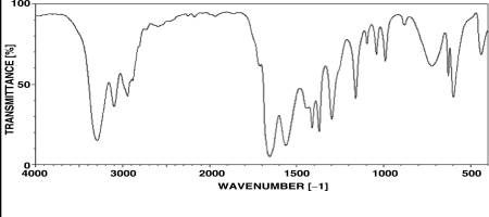 Which of the following structural features is most consistent with the spectrum shown below?