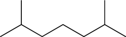 What is the relative ratio of hydrogens in the following molecule?  