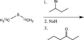 <strong>The chemical behavior of <sup>13</sup>C is essentially identical to that of <sup>12</sup>C.If the reaction below is carried out,what percentage of the carbon atoms in the product will be <sup>13</sup>C? </strong> A)0 percent B)10 percent C)20 percent D)30 percent E)50 percent