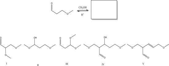 <strong>What is the most likely product of the following reaction? </strong> A)I B)II C)III D)IV E)V