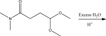 <strong>What new functional group is created in the product of the following reaction? </strong> A)Ketone B)Aldehyde C)Imine D)Enamine E)Acetal