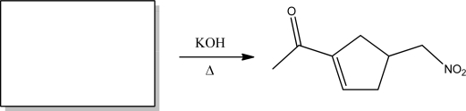 Give the compound that when treated with KOH in the presence of heat will produce the following product?