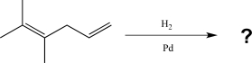 <strong>Predict the major product of the following reaction (assume one equivalent of H<sub>2</sub> is present). </strong> A) B) C) D) E)