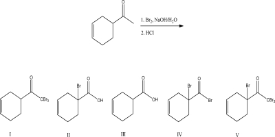 What is the most likely product for the following reaction?
