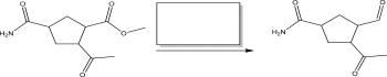 What reagents and conditions best complete the following reaction?