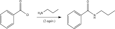 <strong>Which of the following correctly explains why two equivalents of amine are required for the aminolysis reaction shown below,while alcoholysis requires only one equivalent of alcohol? </strong> A)Amines are less nucleophilic than alcohols. B)One equivalent of amine acts as a base and is irreversibly protonated. C)Alcohols are stronger bases than amines. D)Inductive effects from the Cl make the carbonyl C less electrophilic in aminolysis than in alcoholysis. E)Two molecules of amine are involved in the rate-determining step.