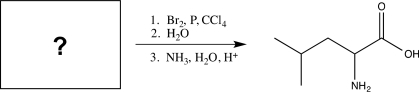 <strong>Determine the missing starting material for the sequence of reactions shown below. </strong> A) B) C) D) E)