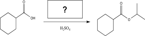 <strong>What is the missing reagent needed to complete the synthesis below. </strong> A) B) C)H<sub>2</sub>O D) E)