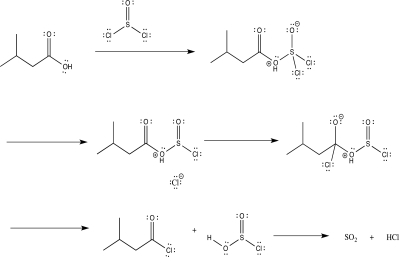 Draw in curved arrows and label the elementary steps in the reaction mechanism below.