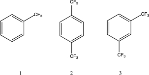 <strong>Which of the following is the correct order of increasing rate of bromination for the three molecules below?  </strong> A)2 < 3 < 1 B)1 < 2 < 3 C)2 < 1 < 3 D)3 < 2 < 1 E)3 < 1 < 2 <div style=padding-top: 35px> 