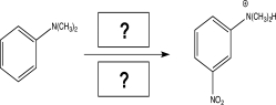 Fill in the necessary reagent and solvent to carry out the reaction below.