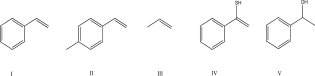What monomer can be reacted with benzoyl peroxide in the presence of heat to produce polystyrene?